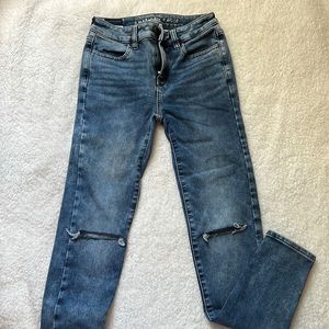American Eagle Denim Stretch Jeans- Size 0
